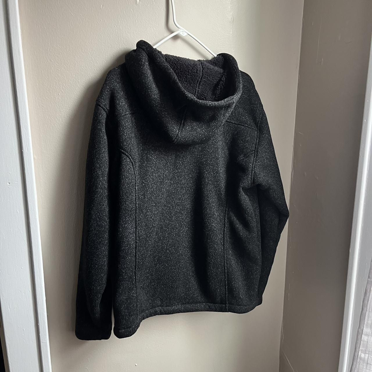 Medium freecountry zip Sherpa hoodie - Depop