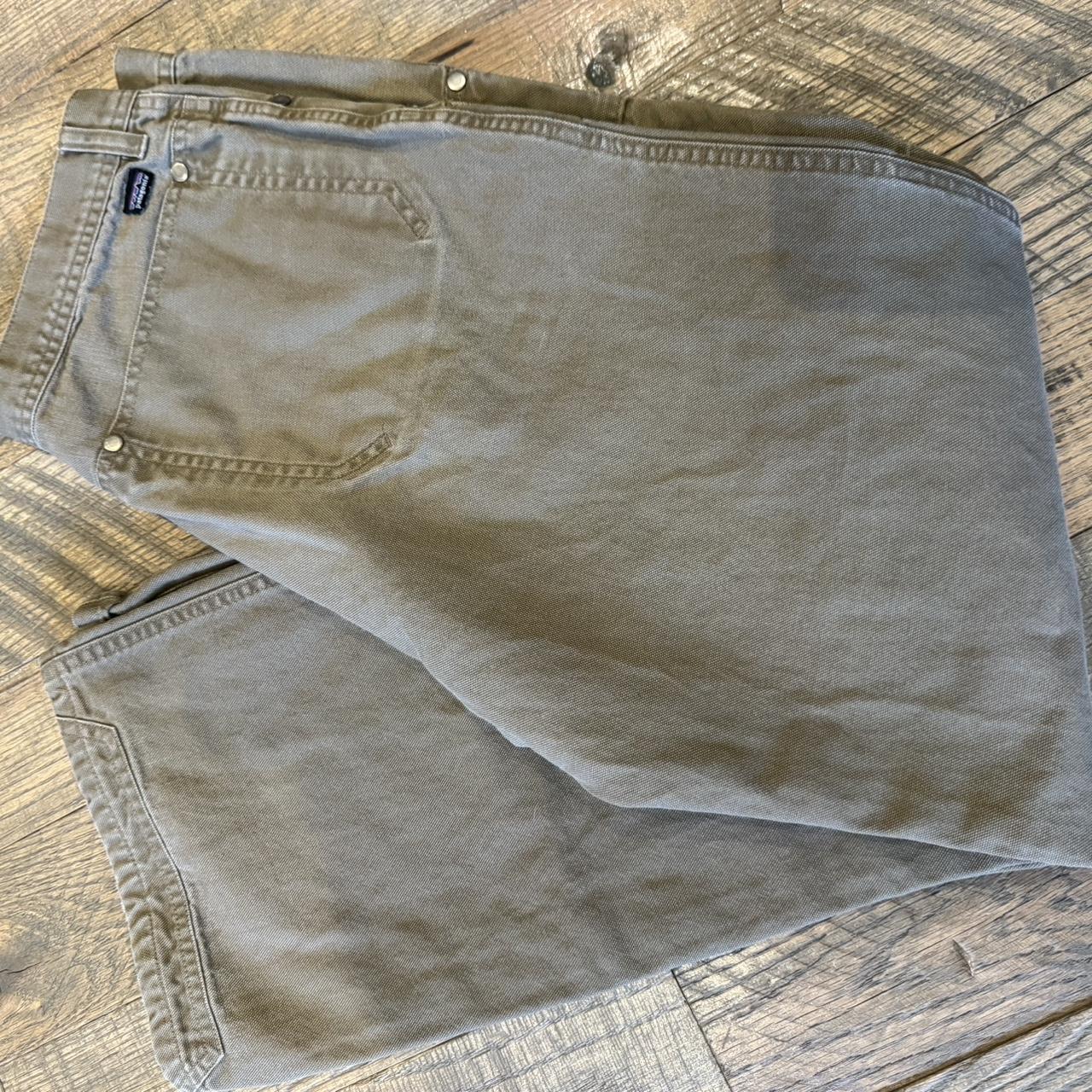 Brown Patagonia double need duck canvas pants - Depop