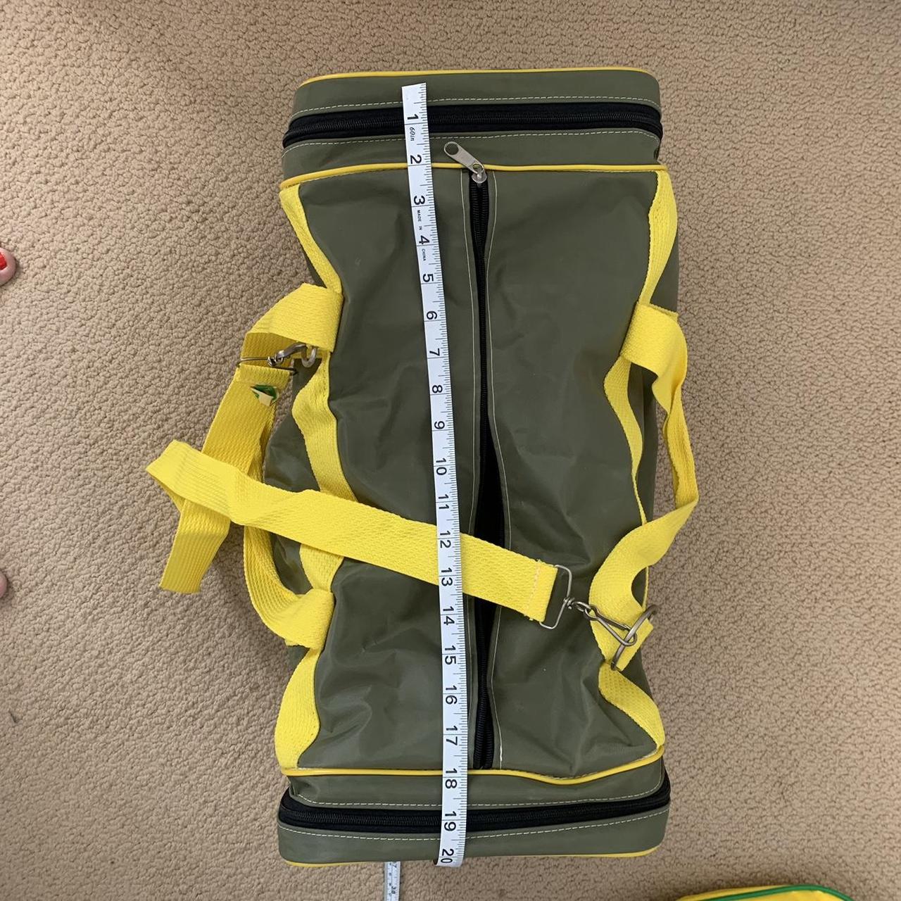 Vintage John Deere Duffle Bag army green and... Depop