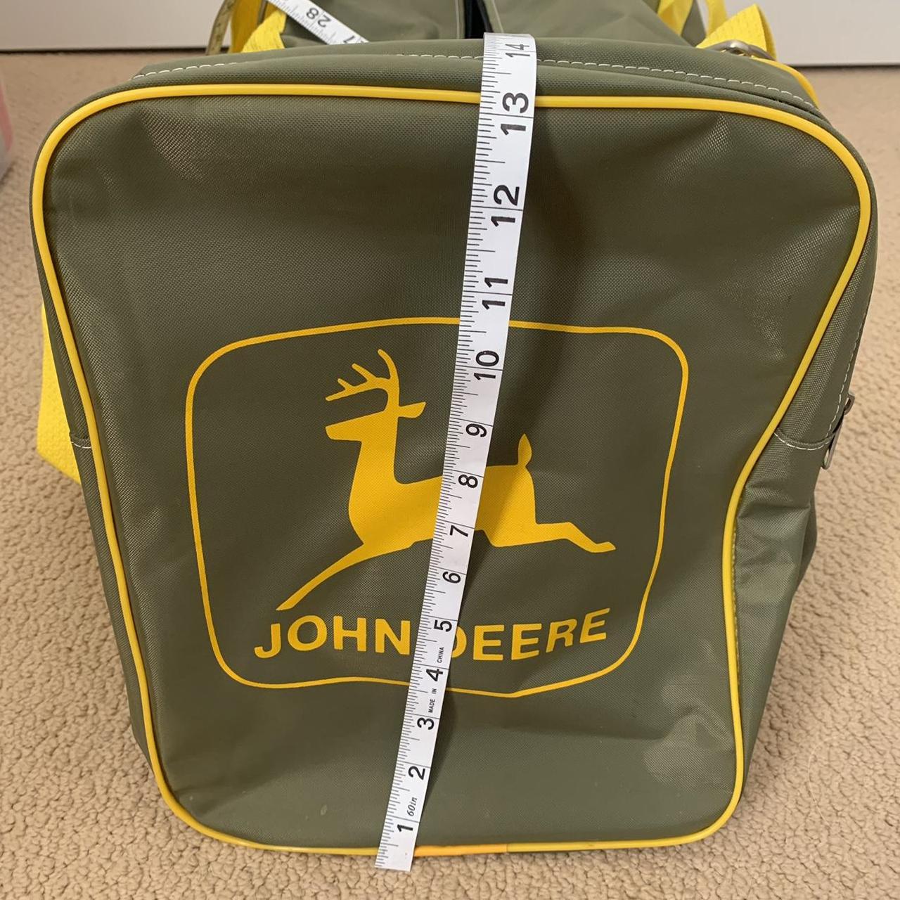 Vintage John Deere Duffle Bag army green and... Depop
