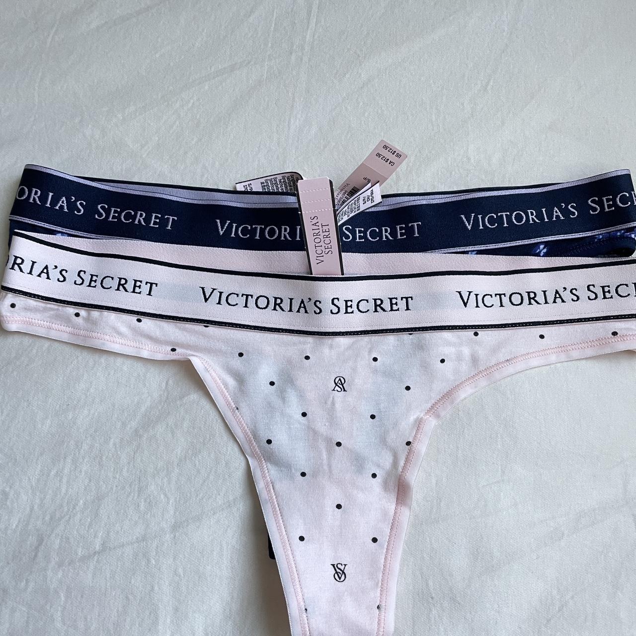 Victoria Secret Woman's Size Small Seamless Thong Panty - Depop