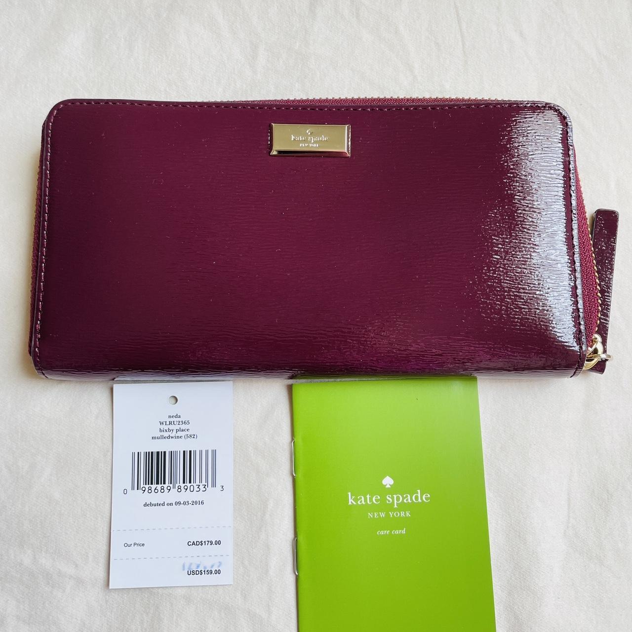 Womens Wallets Burgundy Kate Spade Wallet Kate Spade Maroon Cash