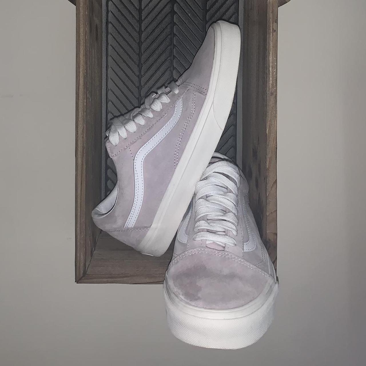 Vans old skool grey clearance and pink