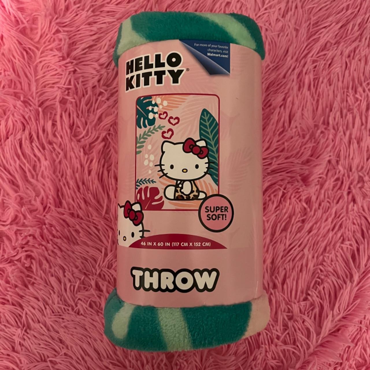 HELLO KITTY plush throw 46in x 60in –tags scene - Depop