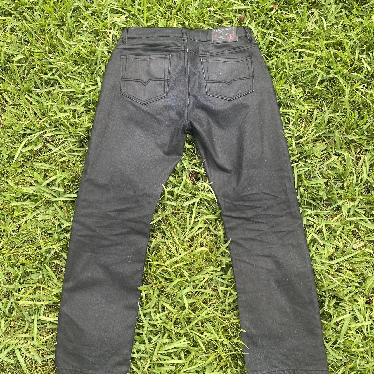 Waxed Denim Jeans Depop