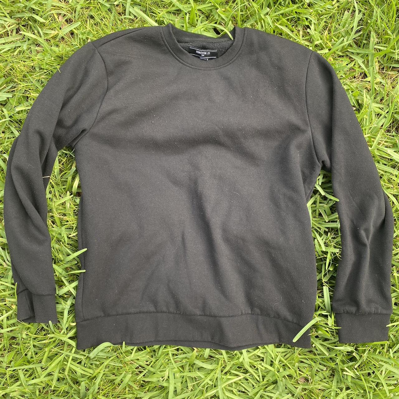Black Forever 21 Crewneck Sweatshirt - Depop