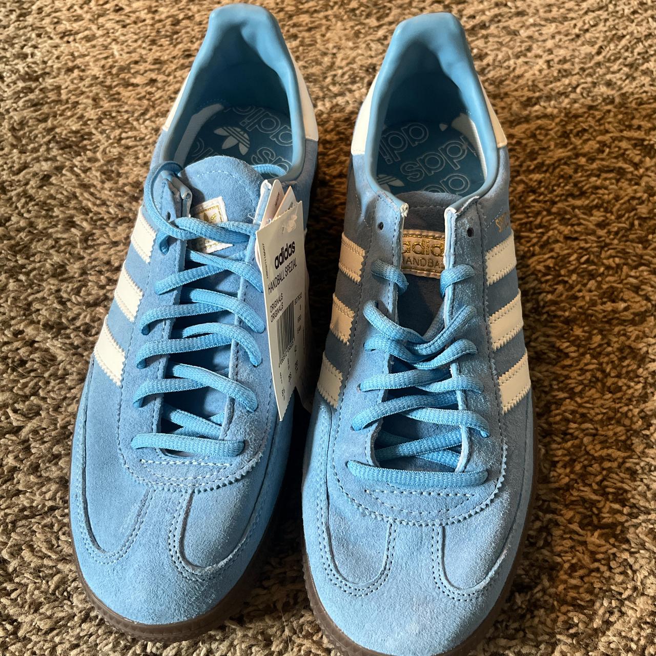 light blue handball spezial!! men’s 8 womens... - Depop