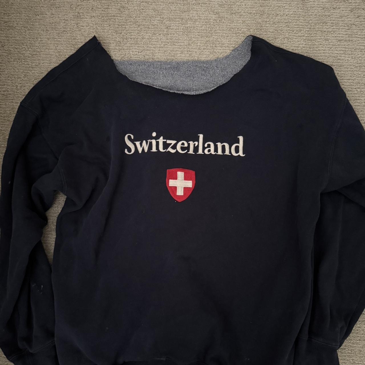 Brandy Melville Women's Sweatshirt Navy/Black One size