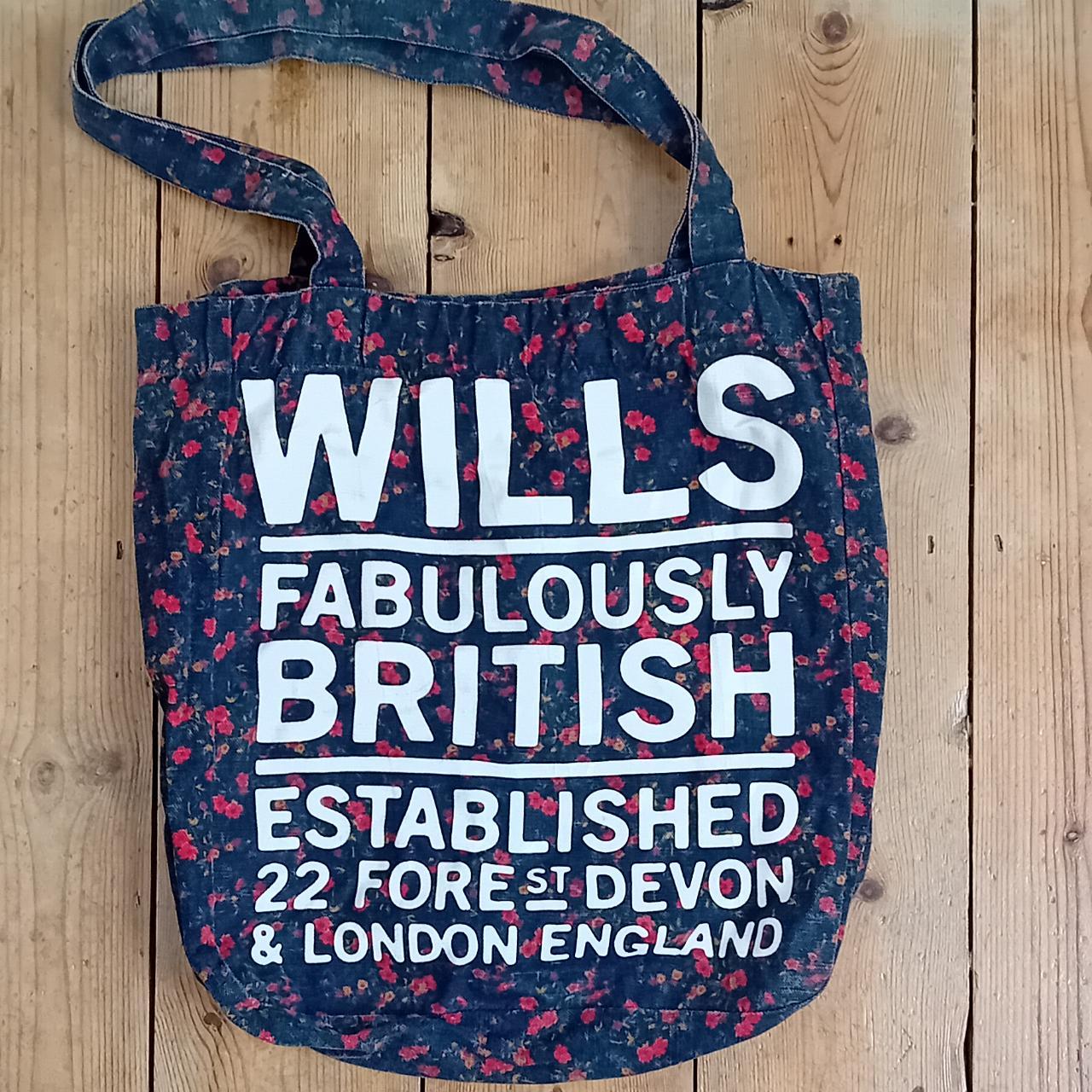 Jack Wills floral tote bag. Some discolouration on... Depop