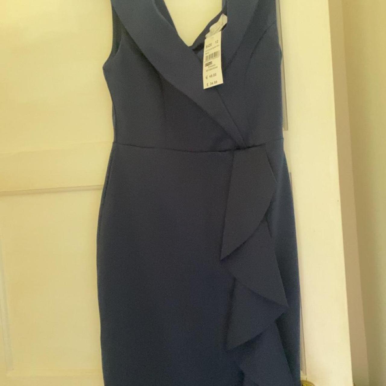 Lovely navy dress from quiz size 12 , brought for a... - Depop