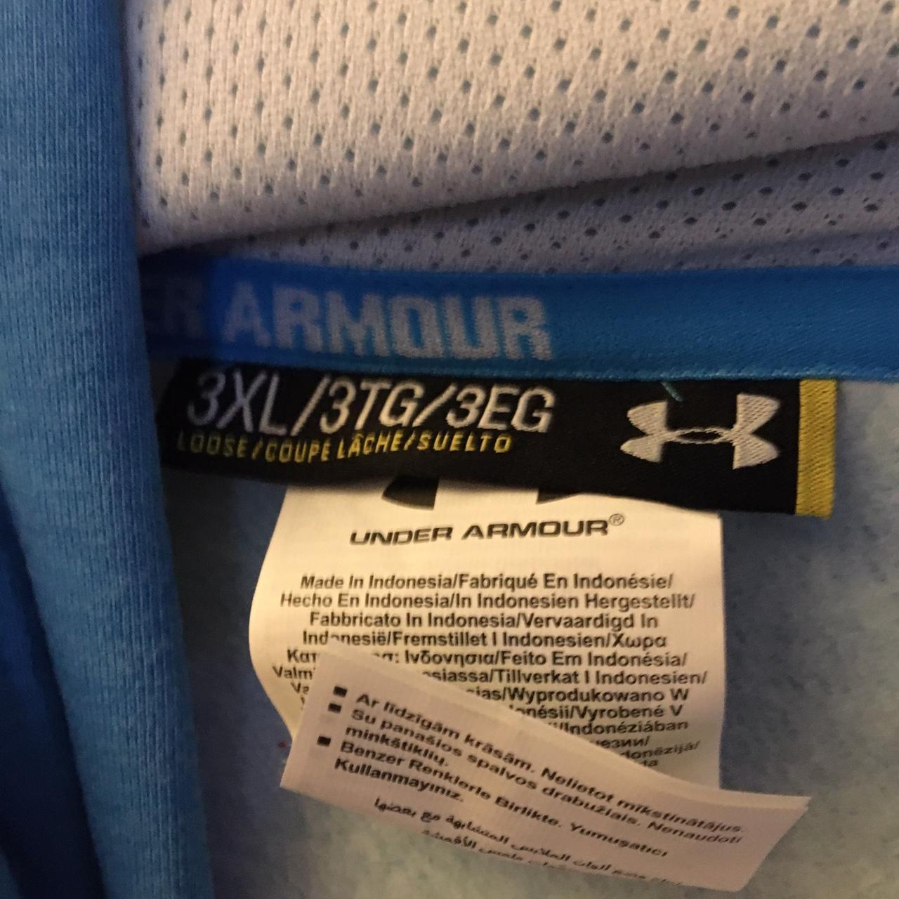 Sky Blue Under Armour Hoodie 3XL wTags Excellent... - Depop