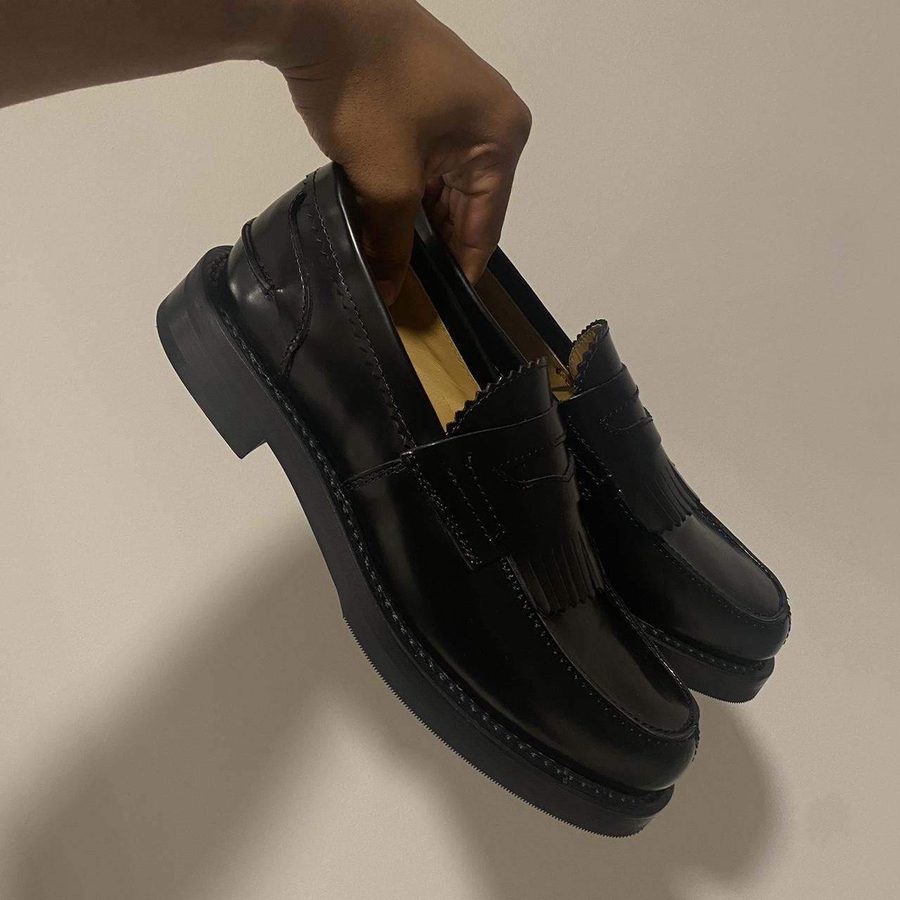 Our Legacy men's loafer in black. These loafers... Depop