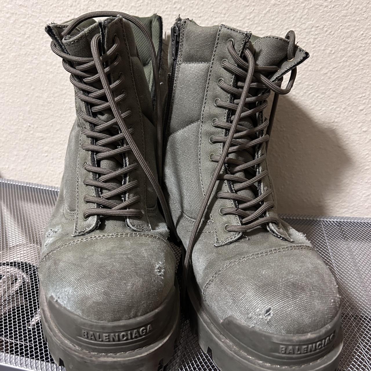 balenciaga boots green