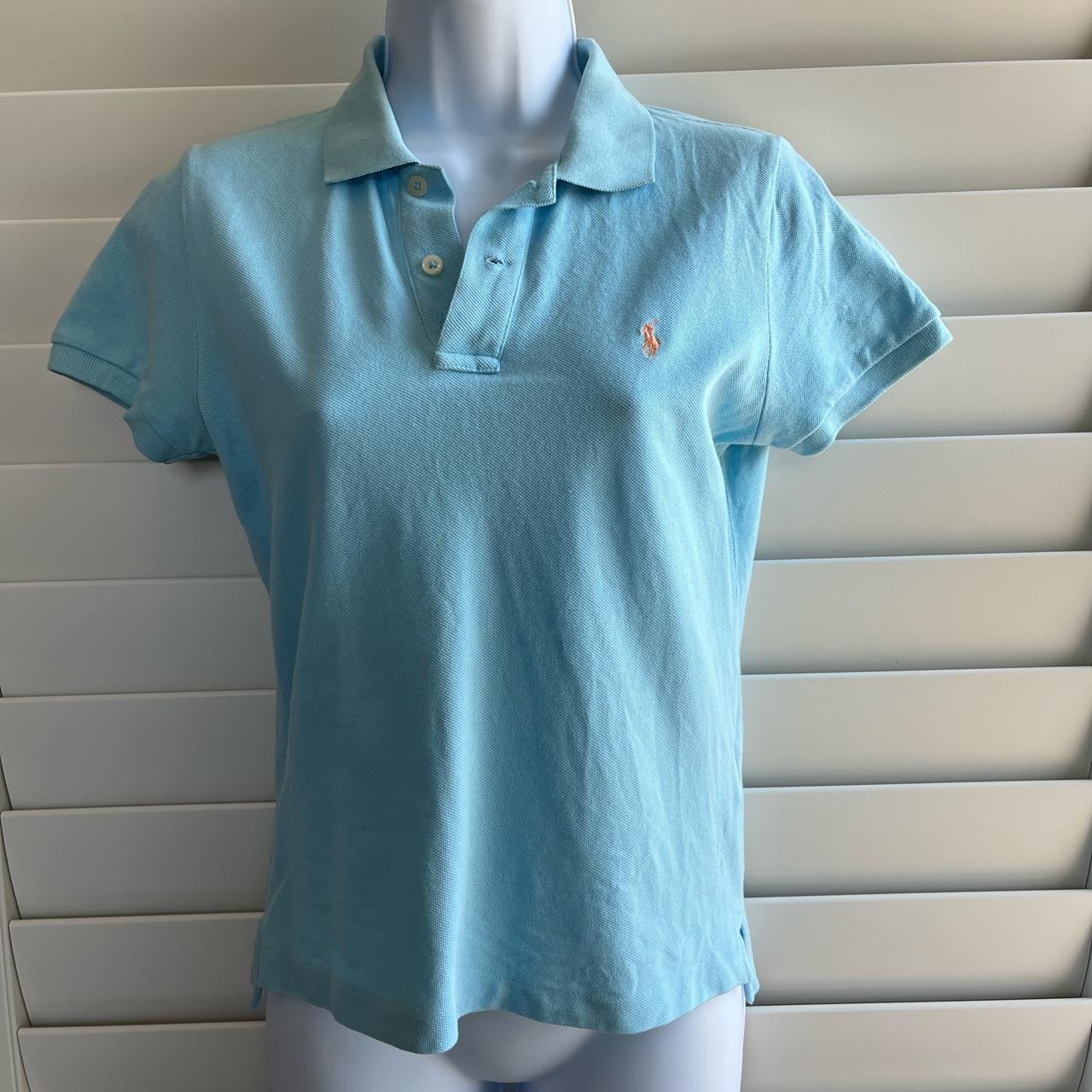 Light blue ralph clearance lauren polo shirt womens