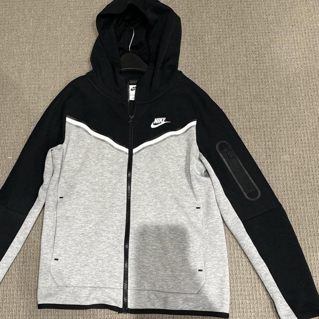 Nike tech fleece full zip hoodie junior Large Nike... - Depop