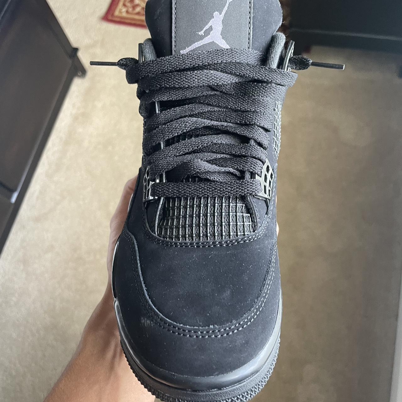 size 9 jordan 4 black cats