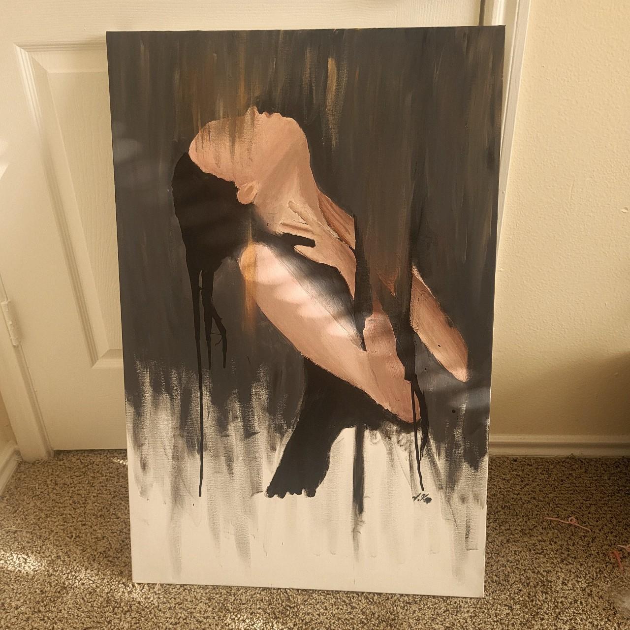 Nude woman- painted by Violet K.