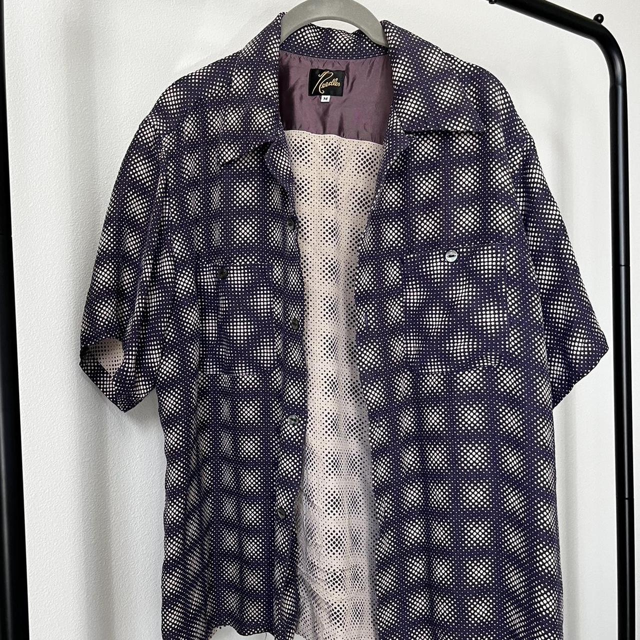 Medium Ombre Purple Needles Shirt, Like New - Depop