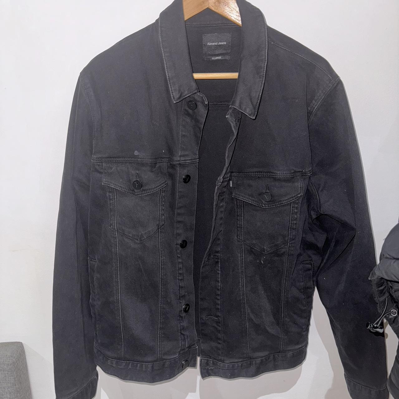 ABRAND JEANS BLACK JACKET Minor Stains on the... - Depop