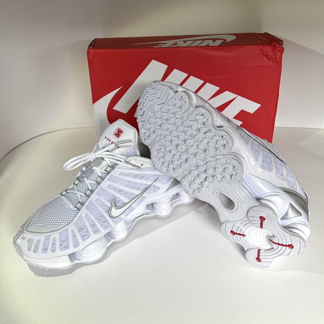 mens nike shox tl white
