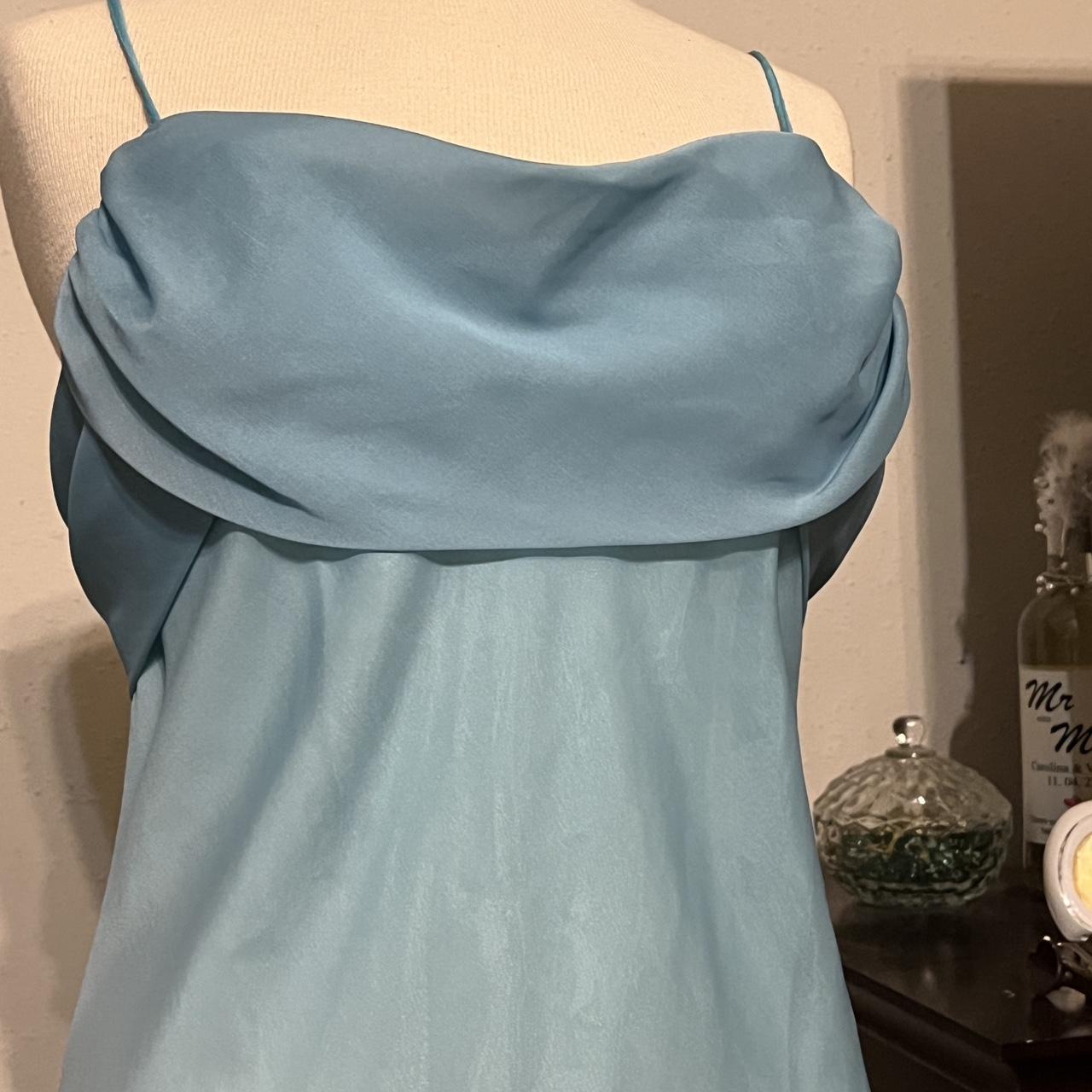 Vintage betsy and adam dress blue to green ombre depop