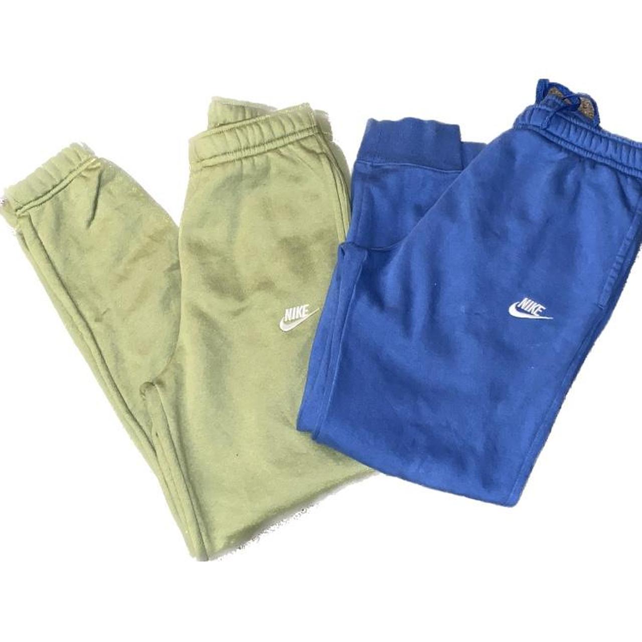 Bundle nike sweatpants olive greensmall blue... Depop