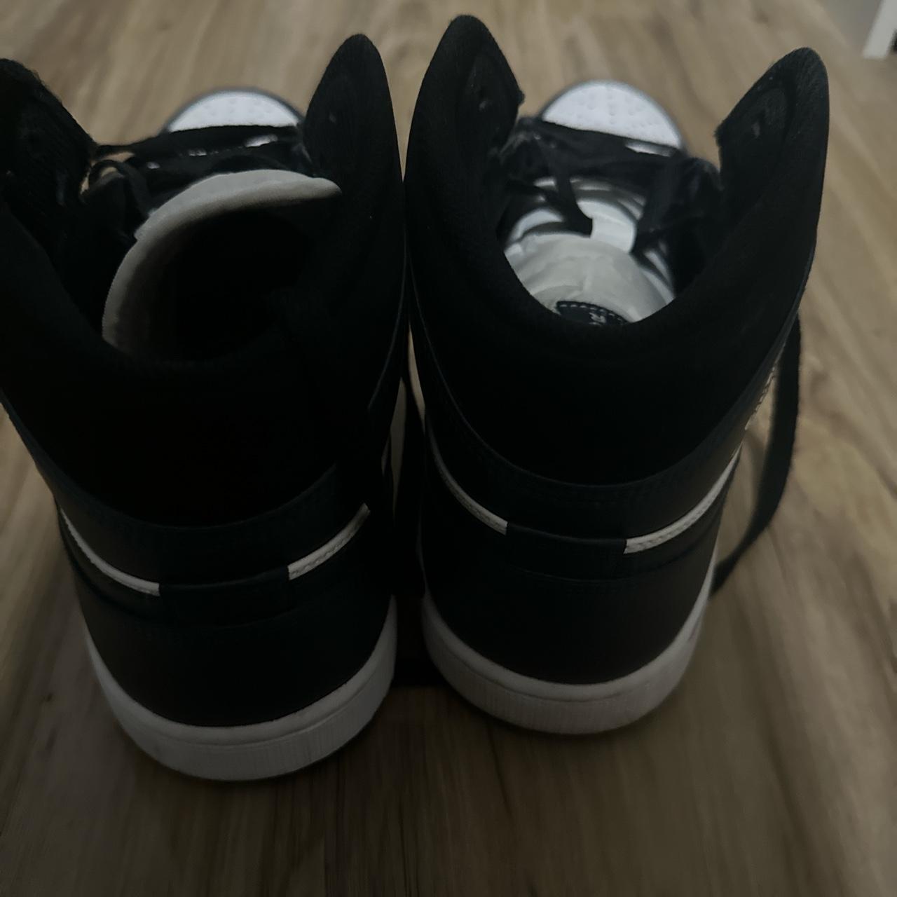 Nike Navy Mid Jordan’s Barely worn - Depop