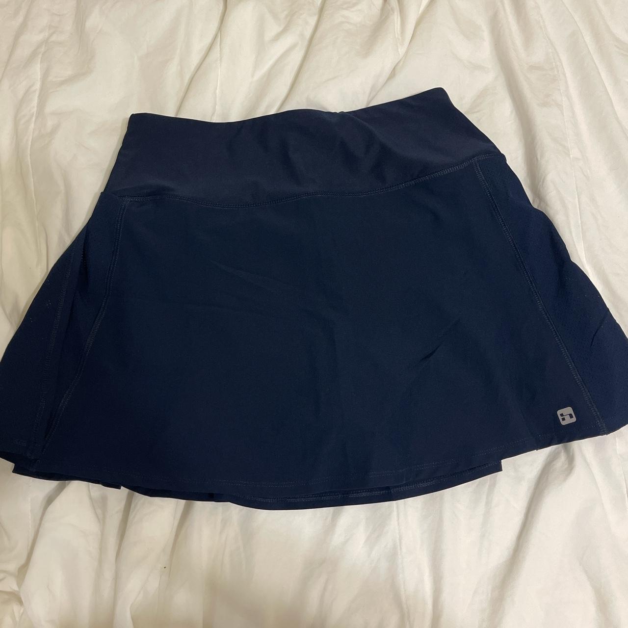 hind navy blue tennis skirt w/ built in shorts and... - Depop