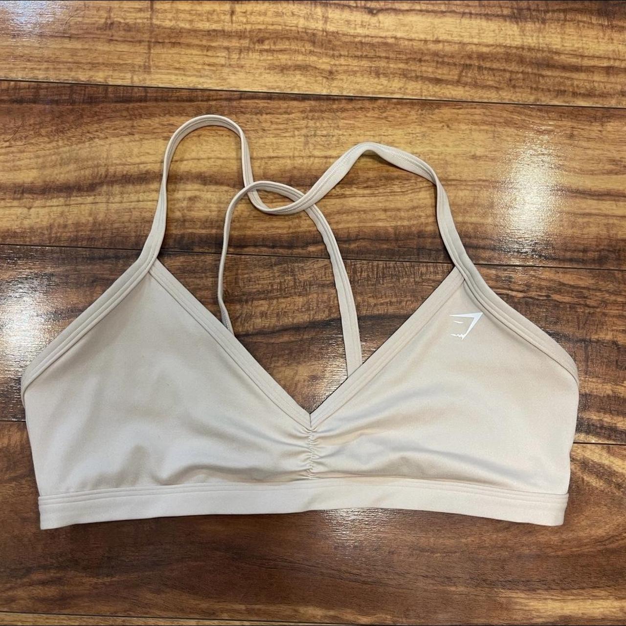 Gymshark Nude Minimal Bra Size Large Depop