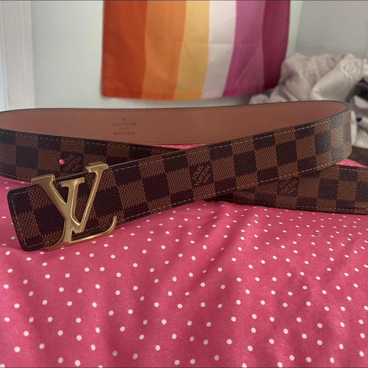 Louis Vuitton reversible belt except one side I... - Depop