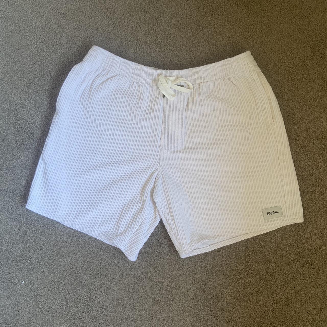 White Rhythm corduroy shorts •can fit anywhere from... - Depop