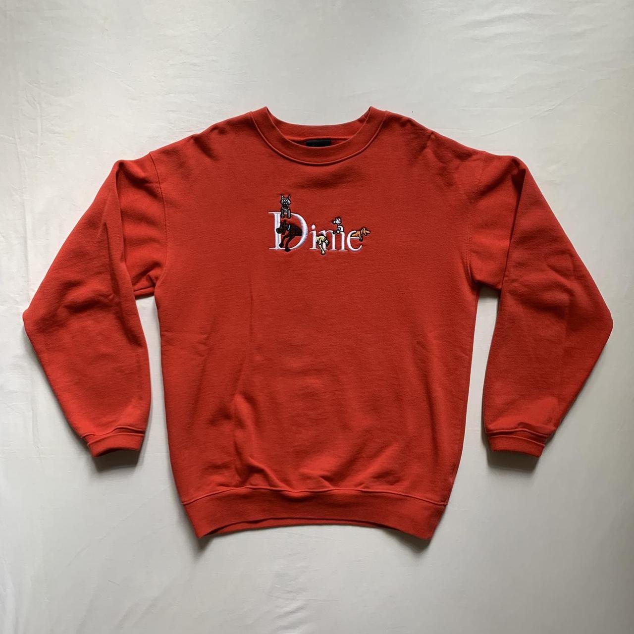 Dime Dogs Sweat - Red, Small, Dime red sweatshirt