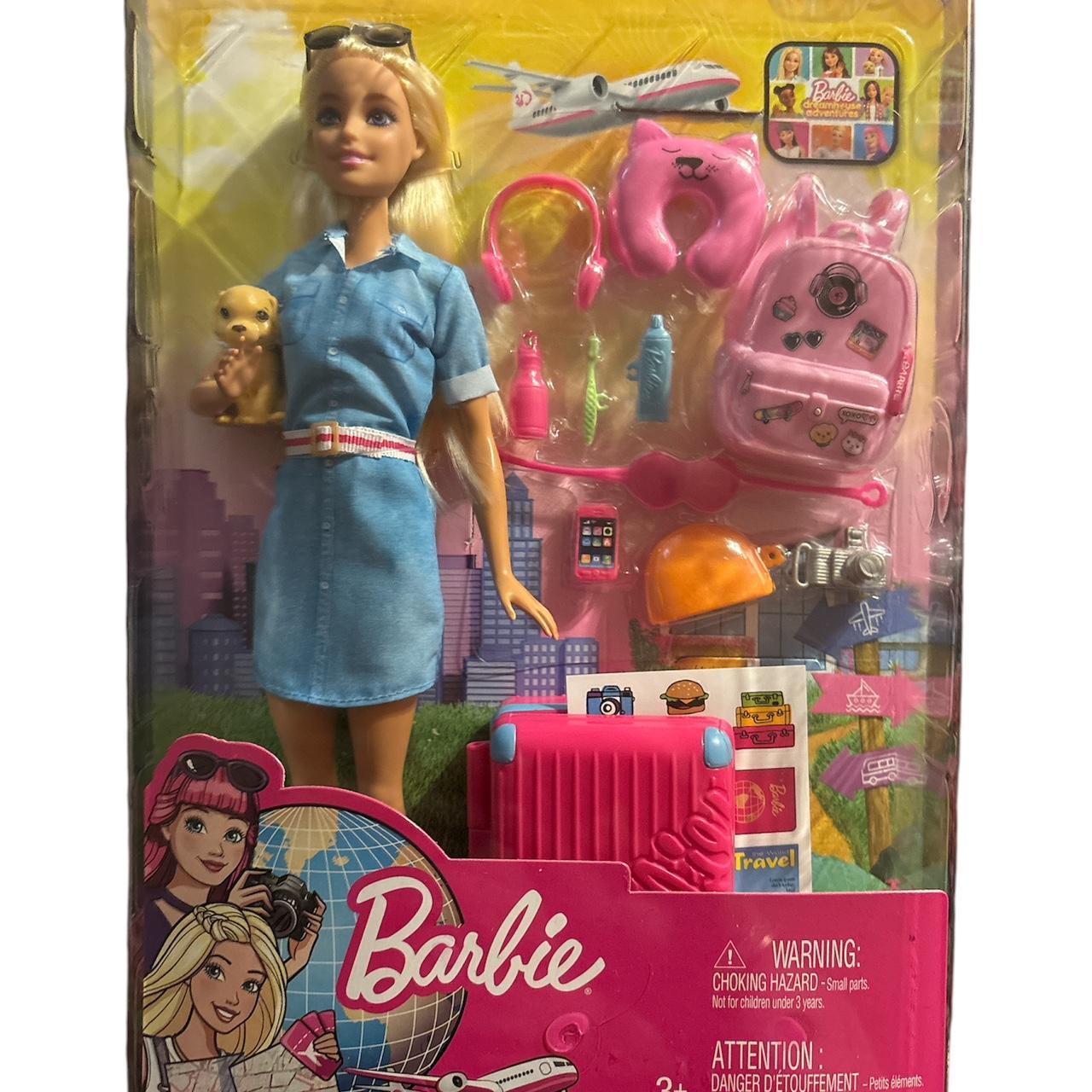 Barbie Dreamhouse Adventures Barbie Doll And Travel Set With Puppy