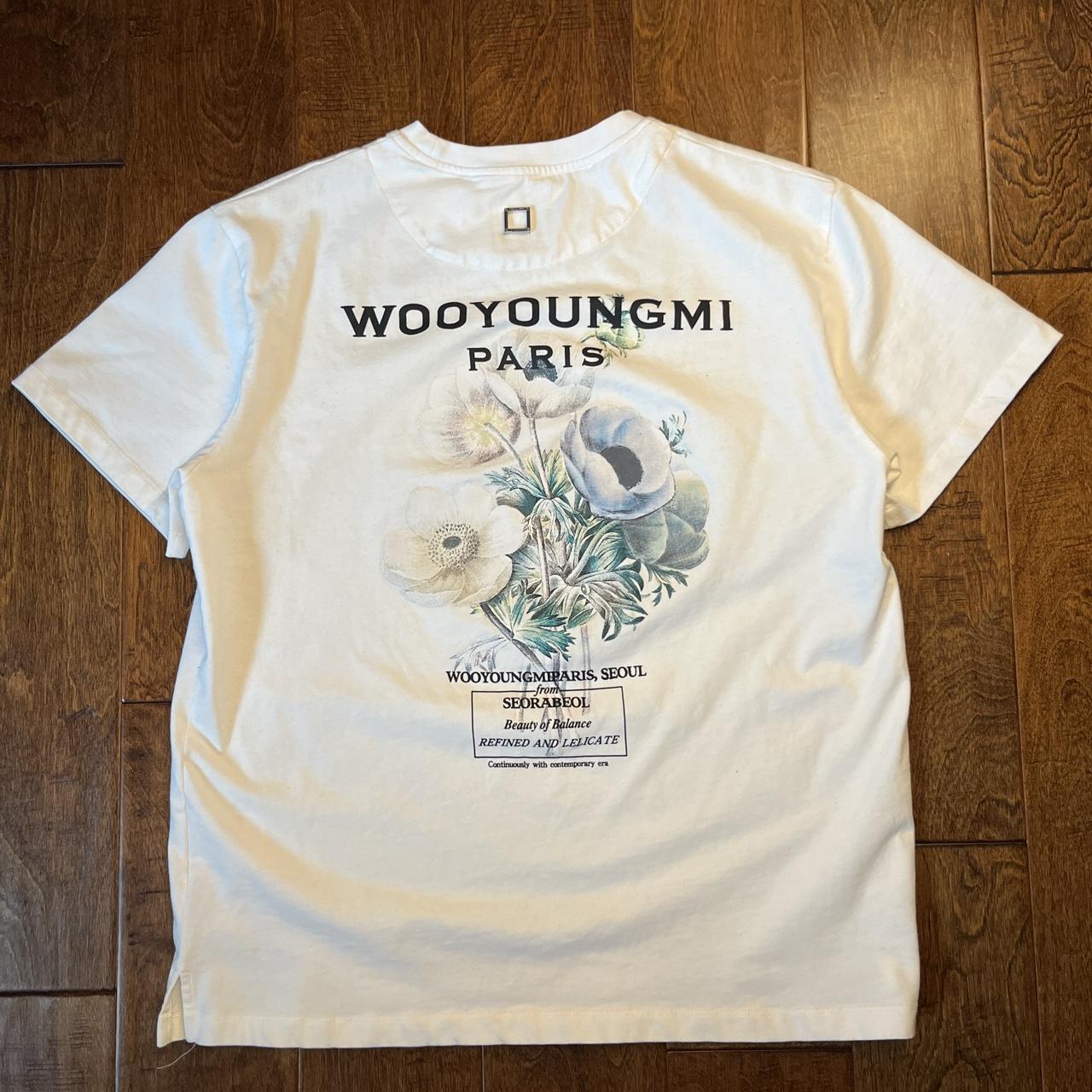 small wooyoungmi flower t-shirt worn twice, | Depop