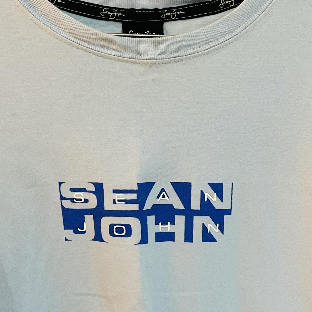 Vintage early 2000s Sean John baby blue tall tee. | Depop