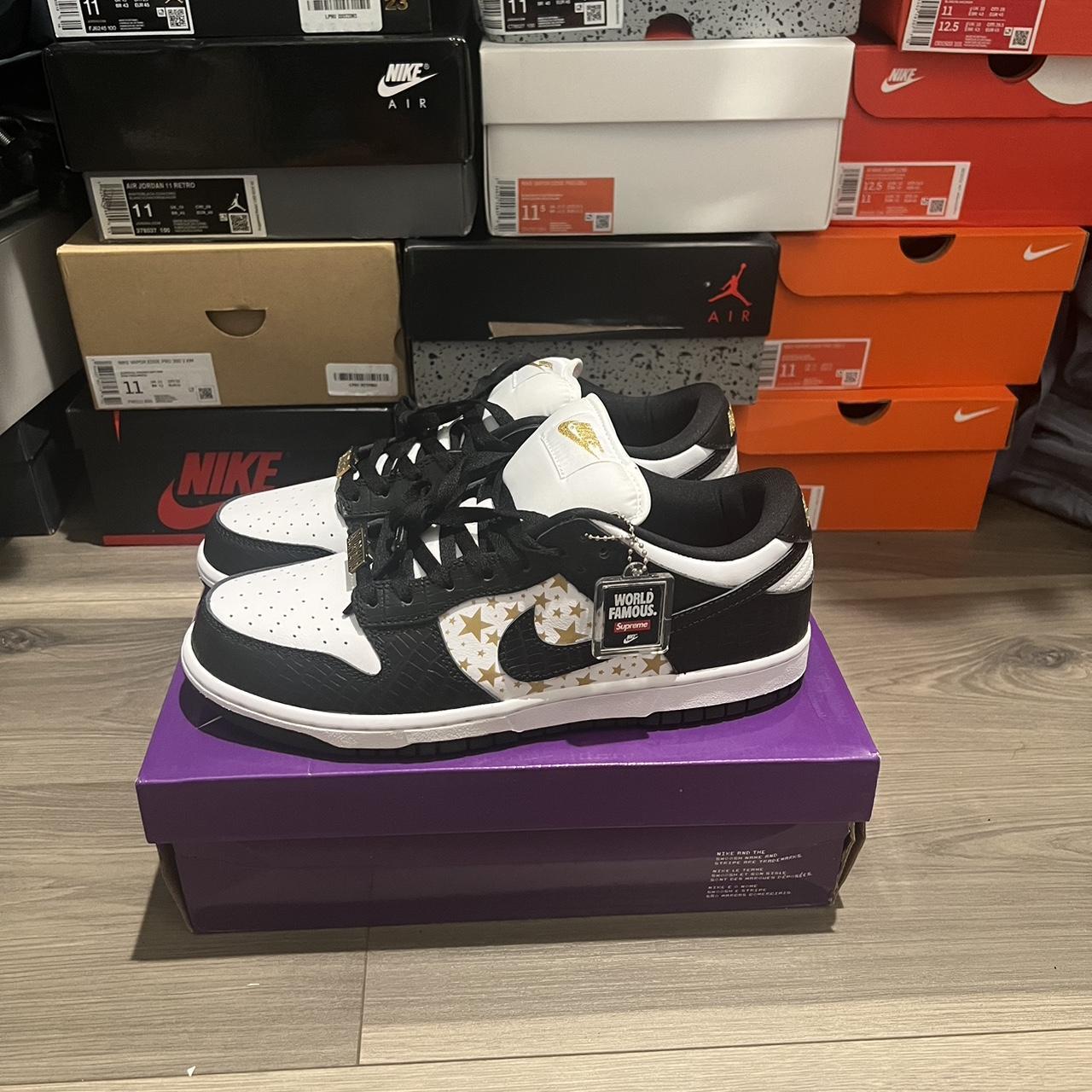 Black Supreme Dunks Size 11 Brand New but the box... Depop