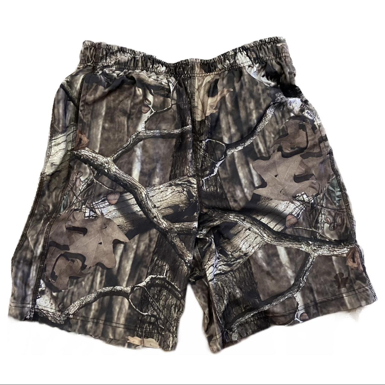 Real Tree camo athletic shorts. Super comfy. Russel... - Depop