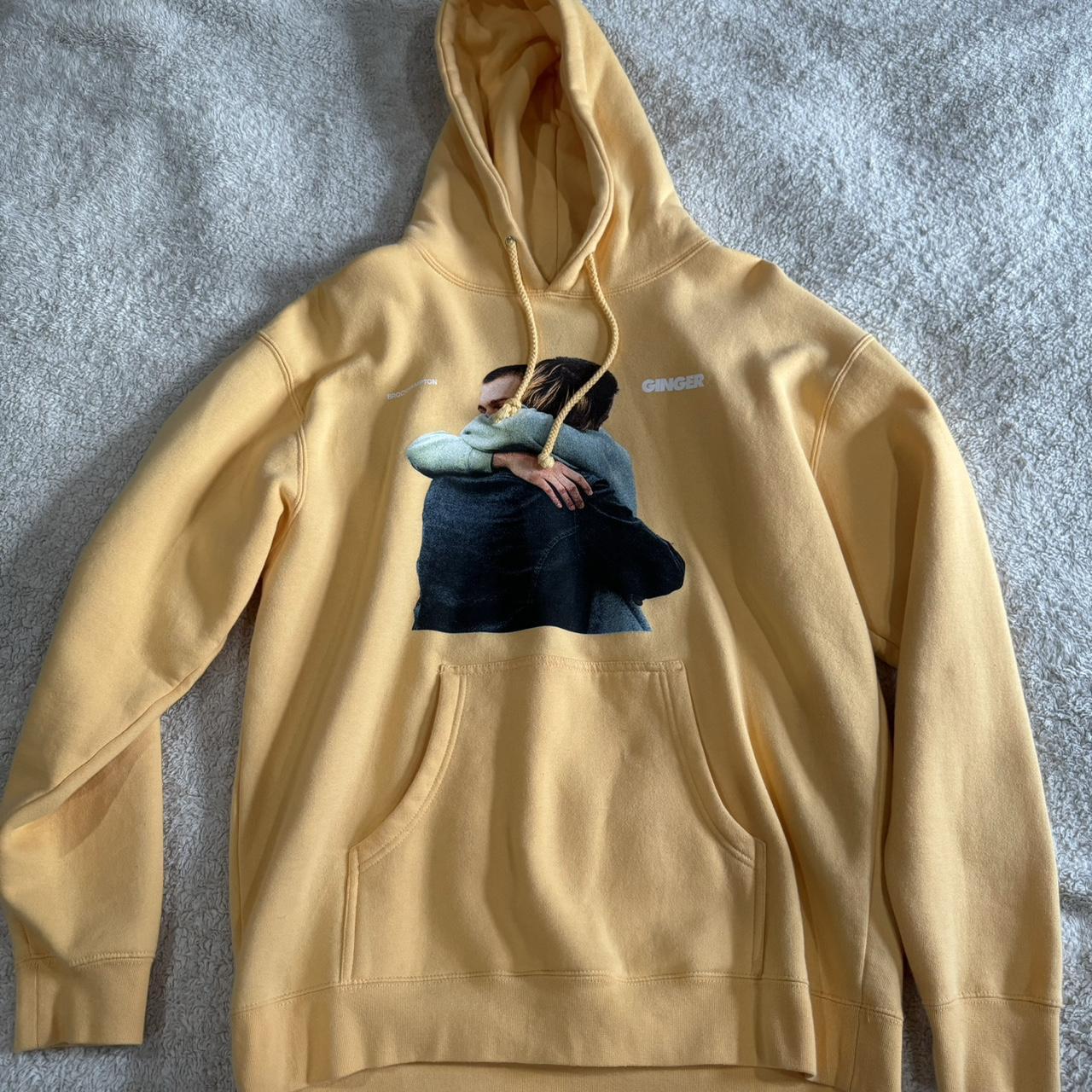 Brockhampton Ginger yellow hoodie streetwear merch Depop