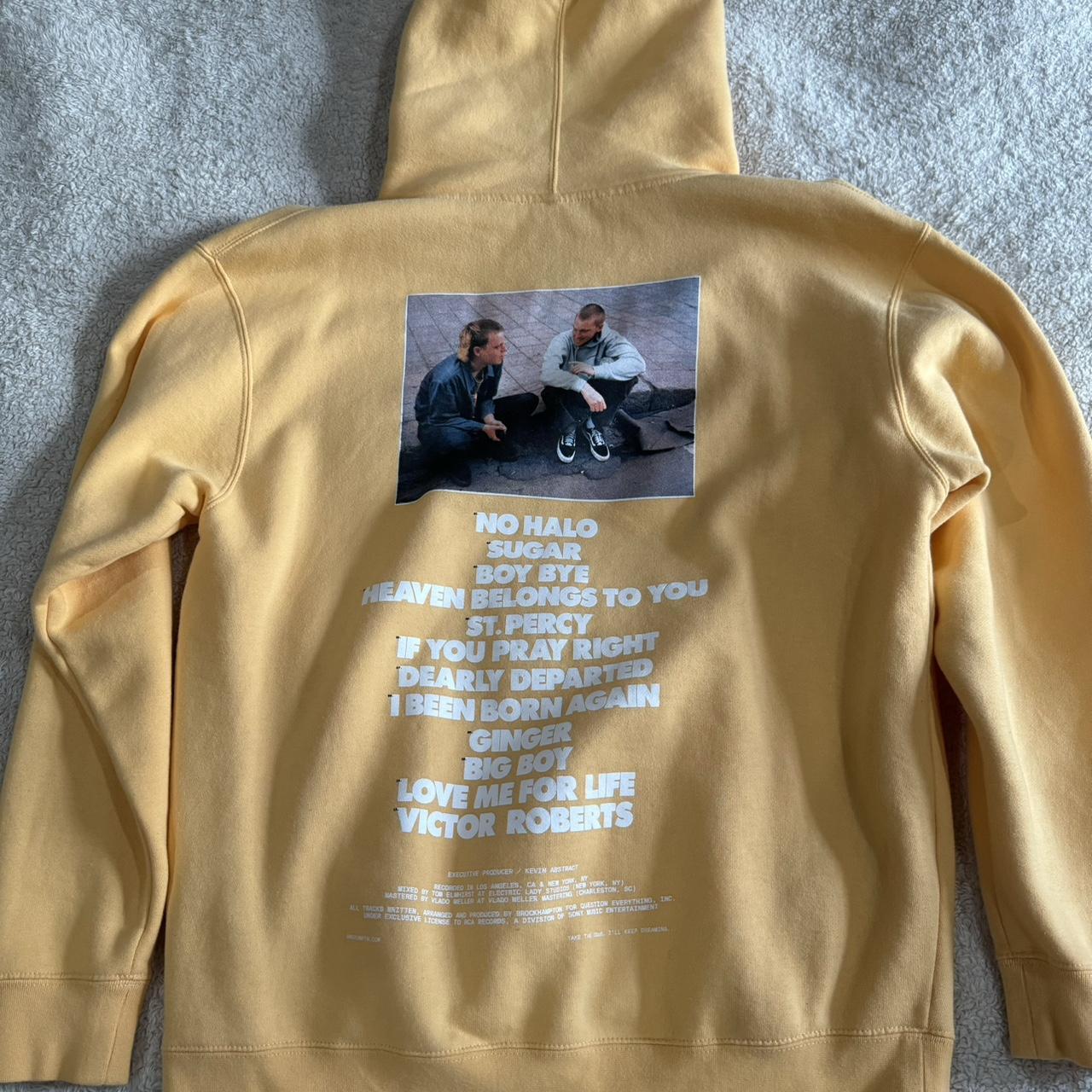 Brockhampton Ginger yellow hoodie #streetwear Depop