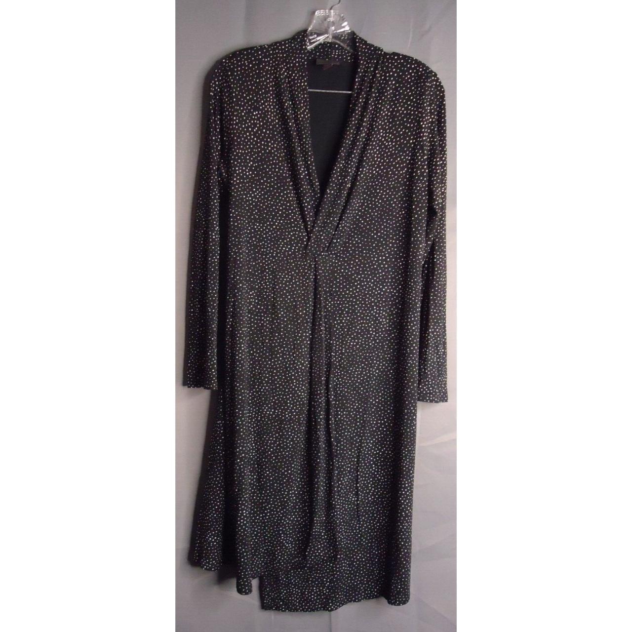 NWT J Jill Womens Dark Charcoal Wrap Dress Medium - Depop