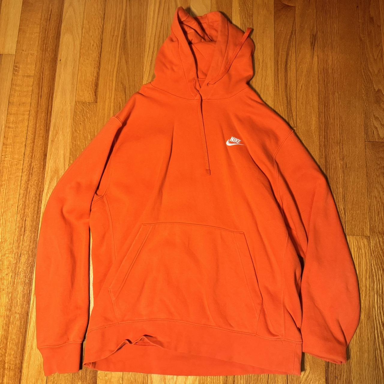mens orange nike hoodie
