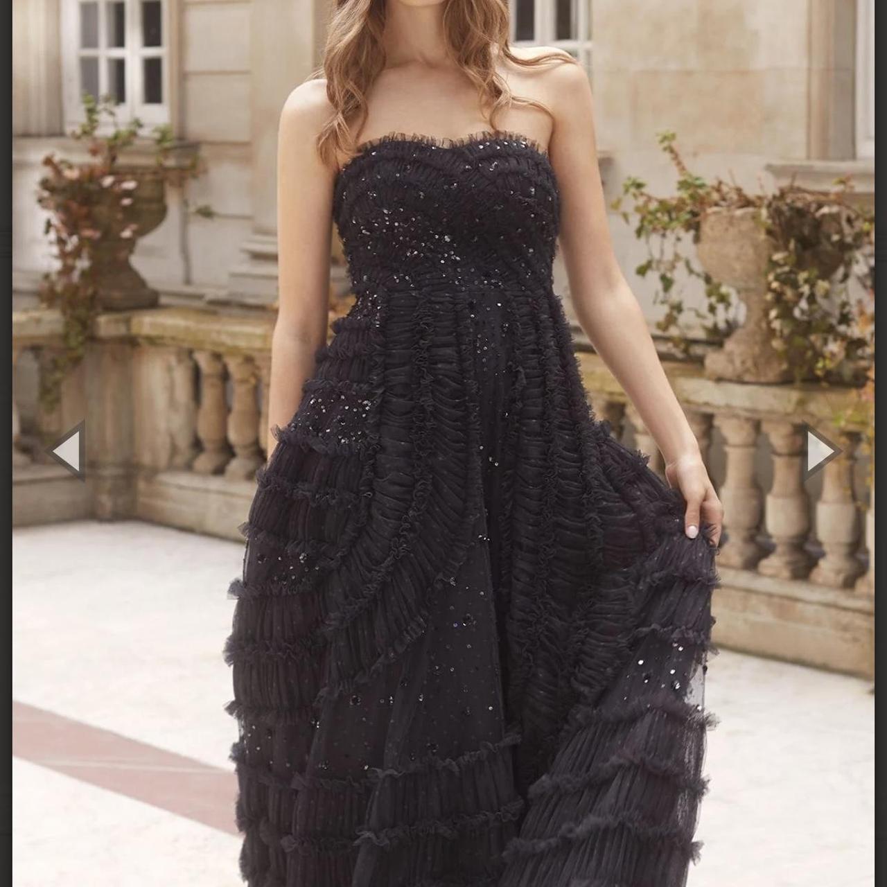 needle and thread black gown