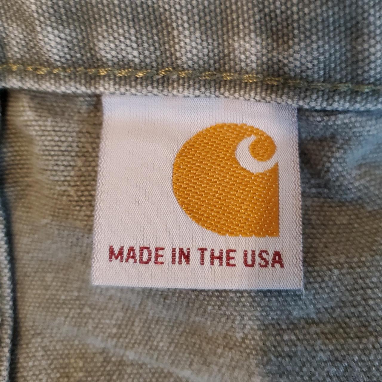 CARHARTT DOUBLE KNEE Jeans HELMETS TO HARDHATS MADE... Depop