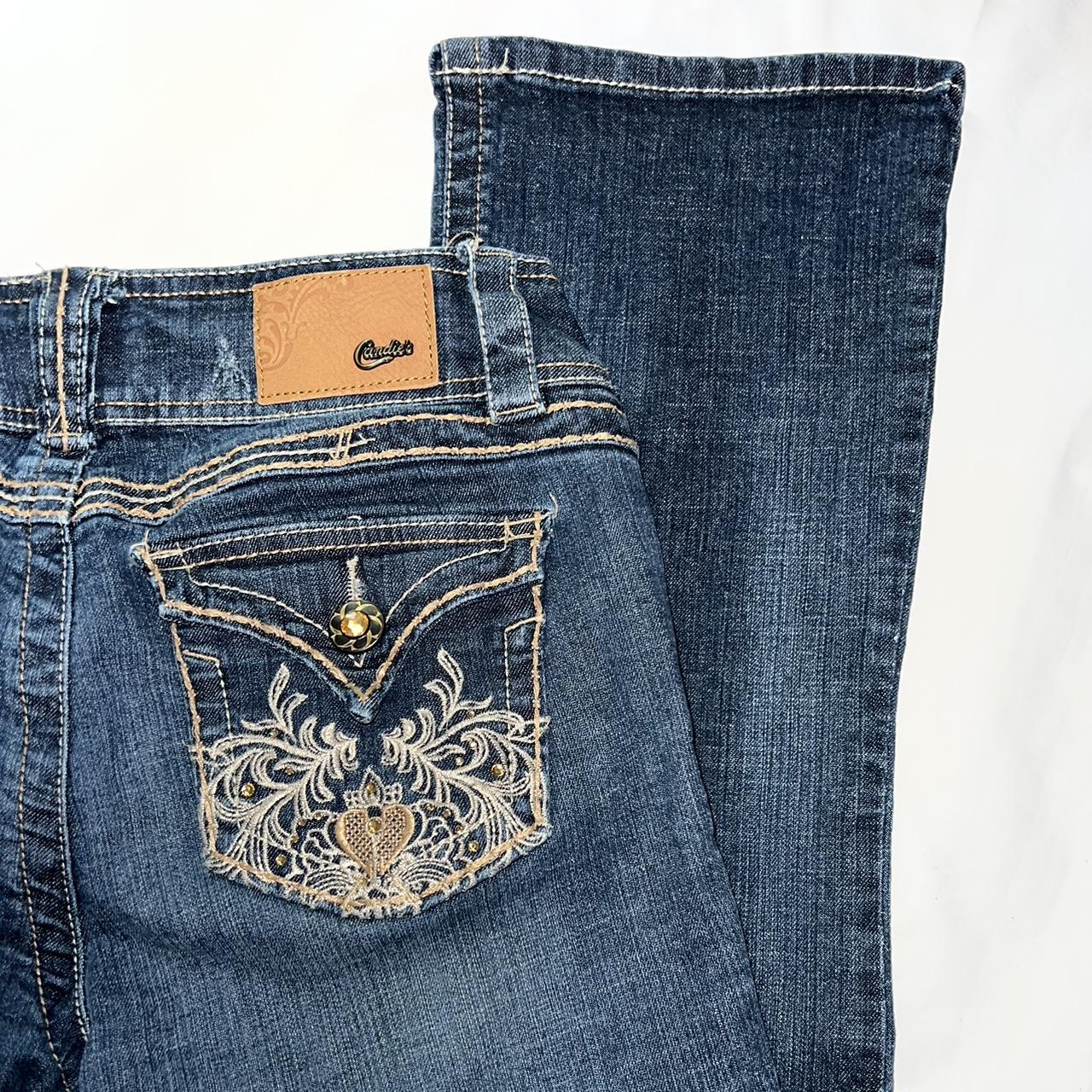 Candie’s Bedazzled Bootcut Lowrise Jeans Size... - Depop