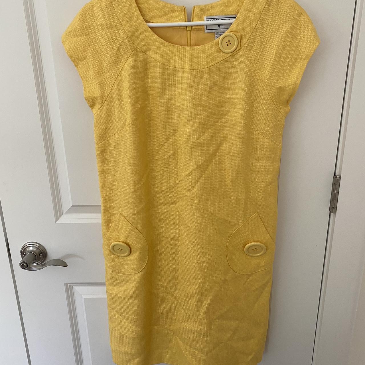 jessica howard petite yellow dress 🙂 dress cute... Depop