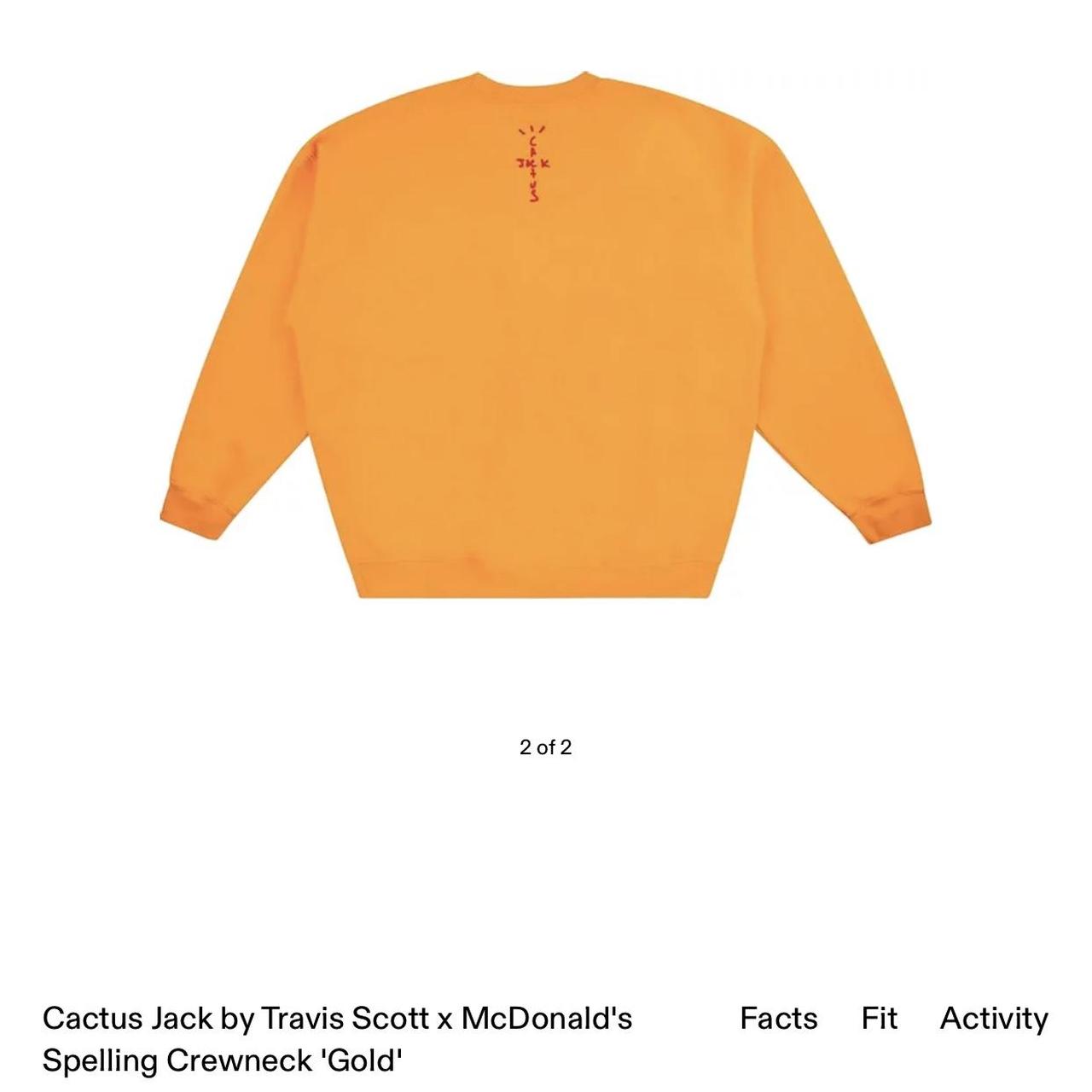 Travis Scott x McDonald's Cactus 2024 Jack Spelling Crewneck