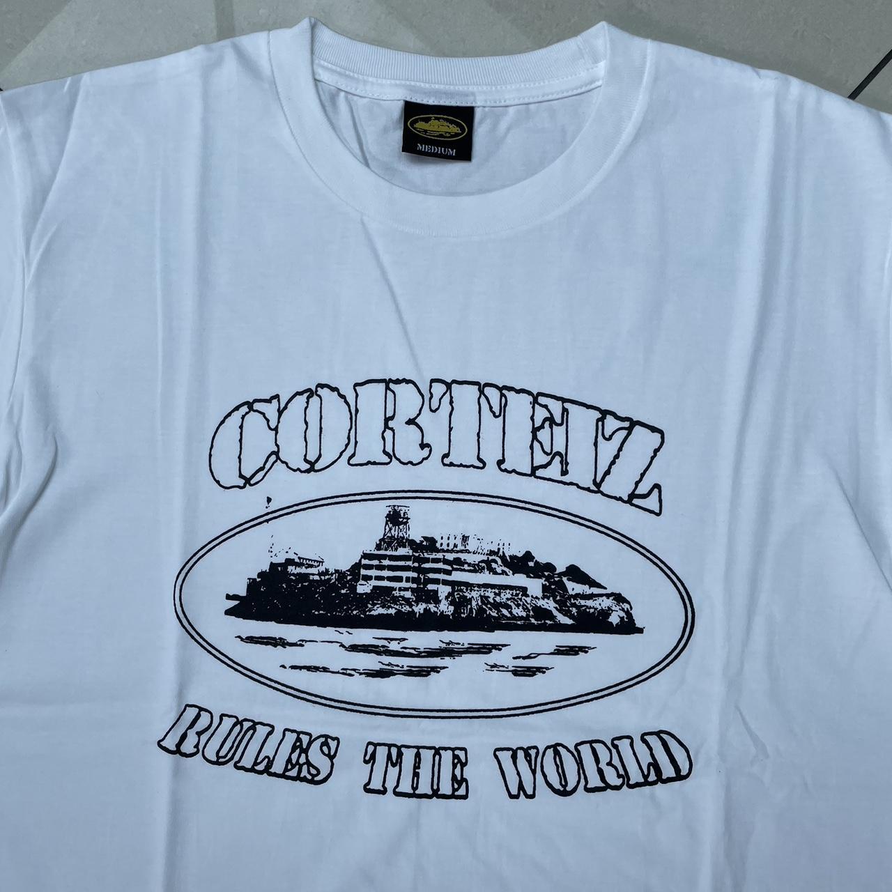 Cortiez Alcatraz RTW T-Shirt - white/black Brand... - Depop