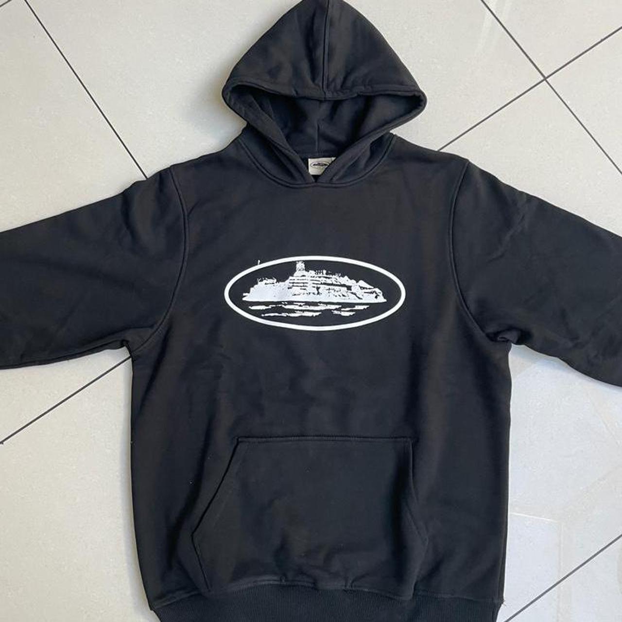 Cortiez RTW Alcatraz hoodie - black /white Brand... - Depop
