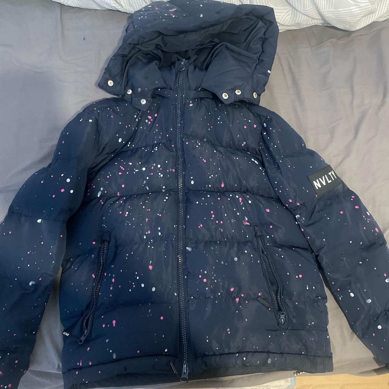 Navy blue NVLTY jacket Great condition 100... Depop