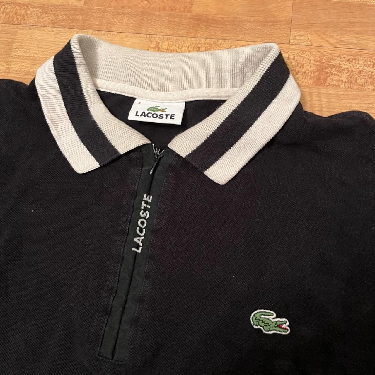 Lacoste zip up polo best sale